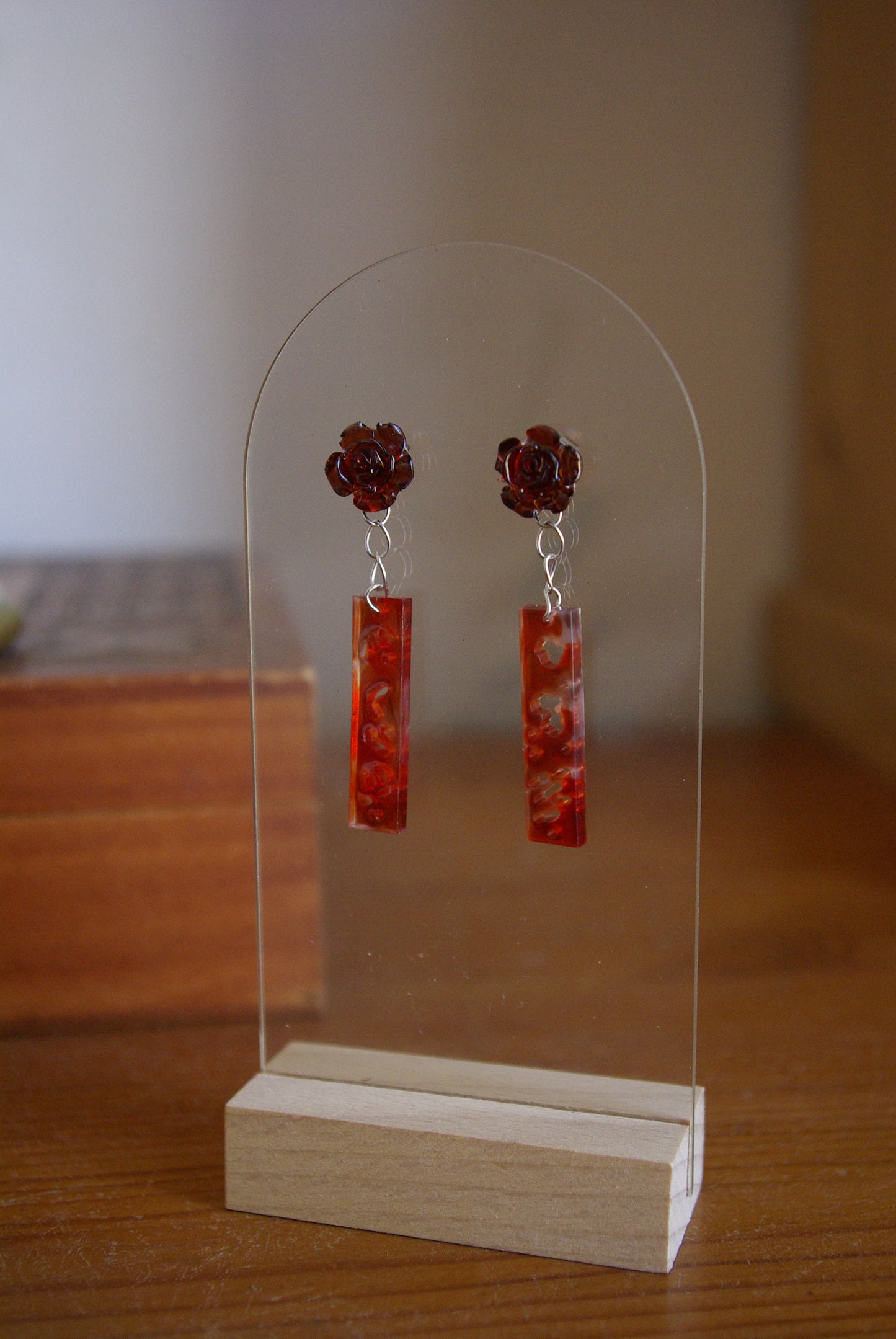 Boucle d'oreille Collection Rose
