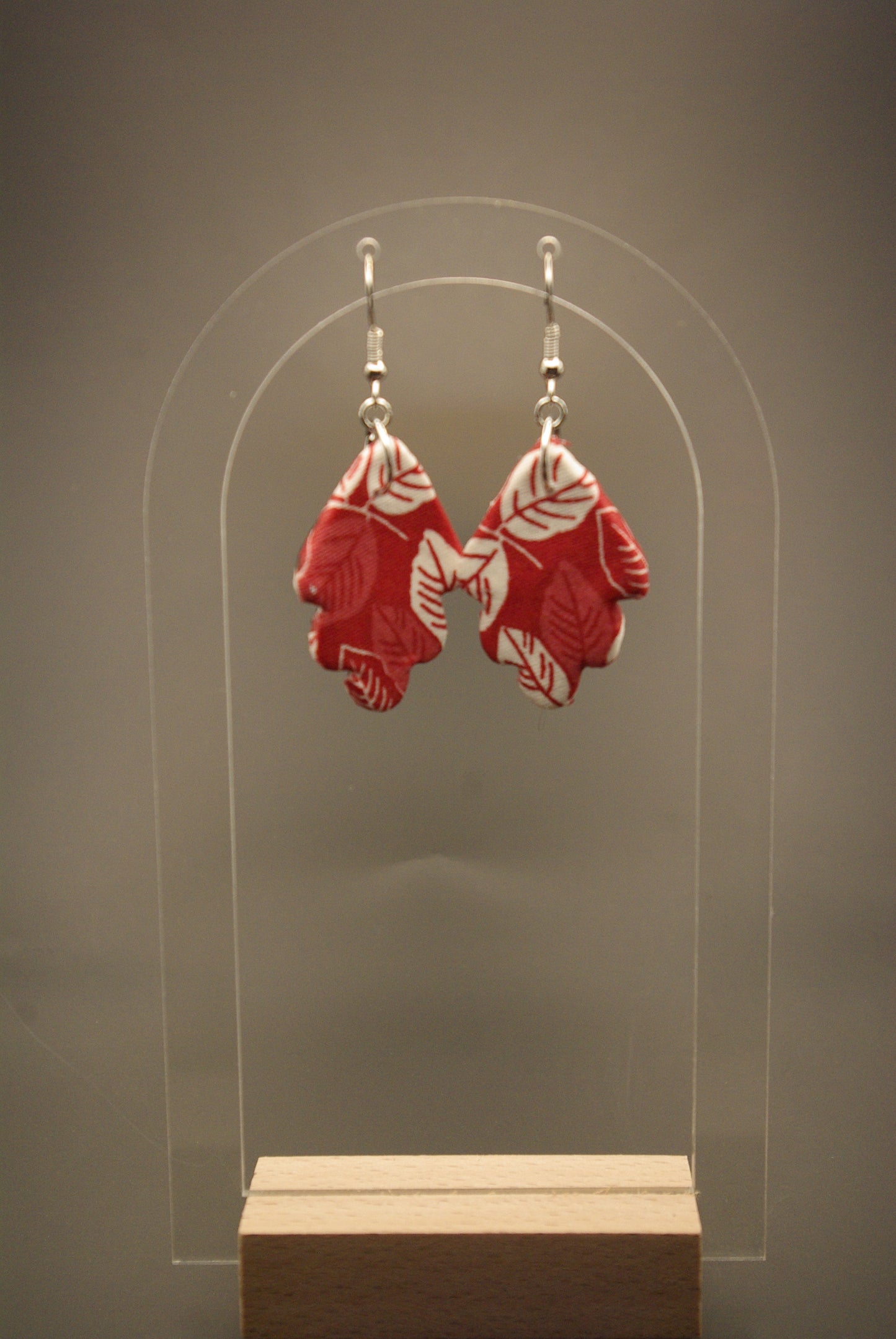 Boucle d'oreille feuille