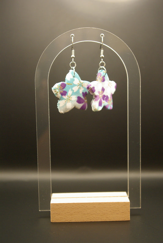Boucle d'oreille fleur