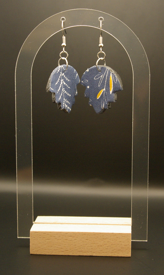 Boucle d'oreille feuille