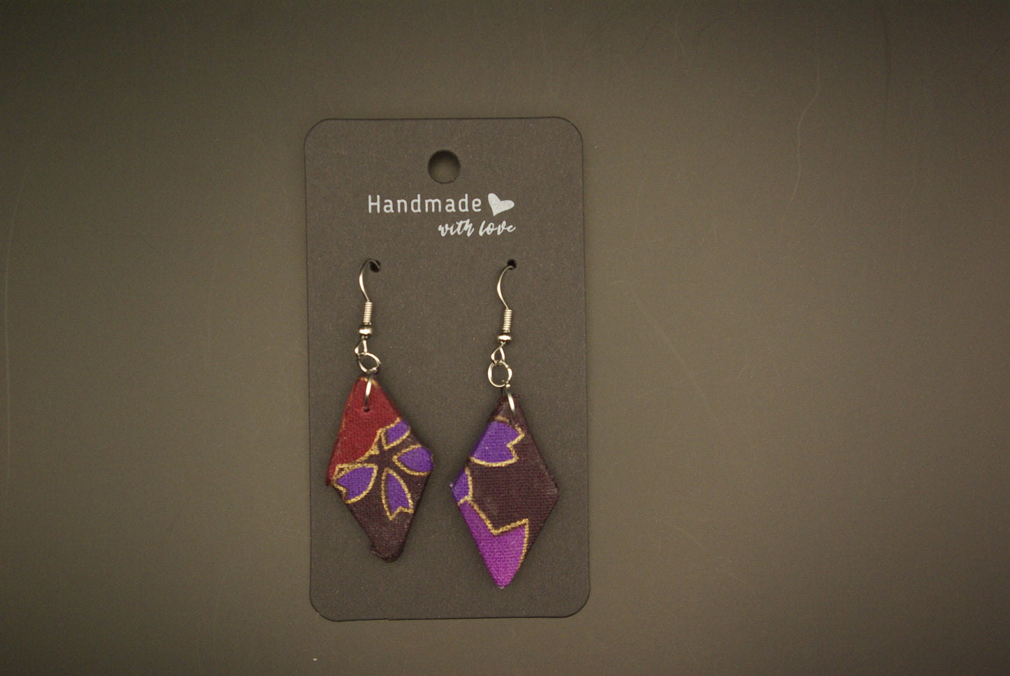 Boucle d'oreille losange