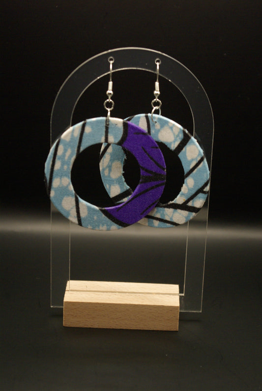 Boucle d'oreille en bois