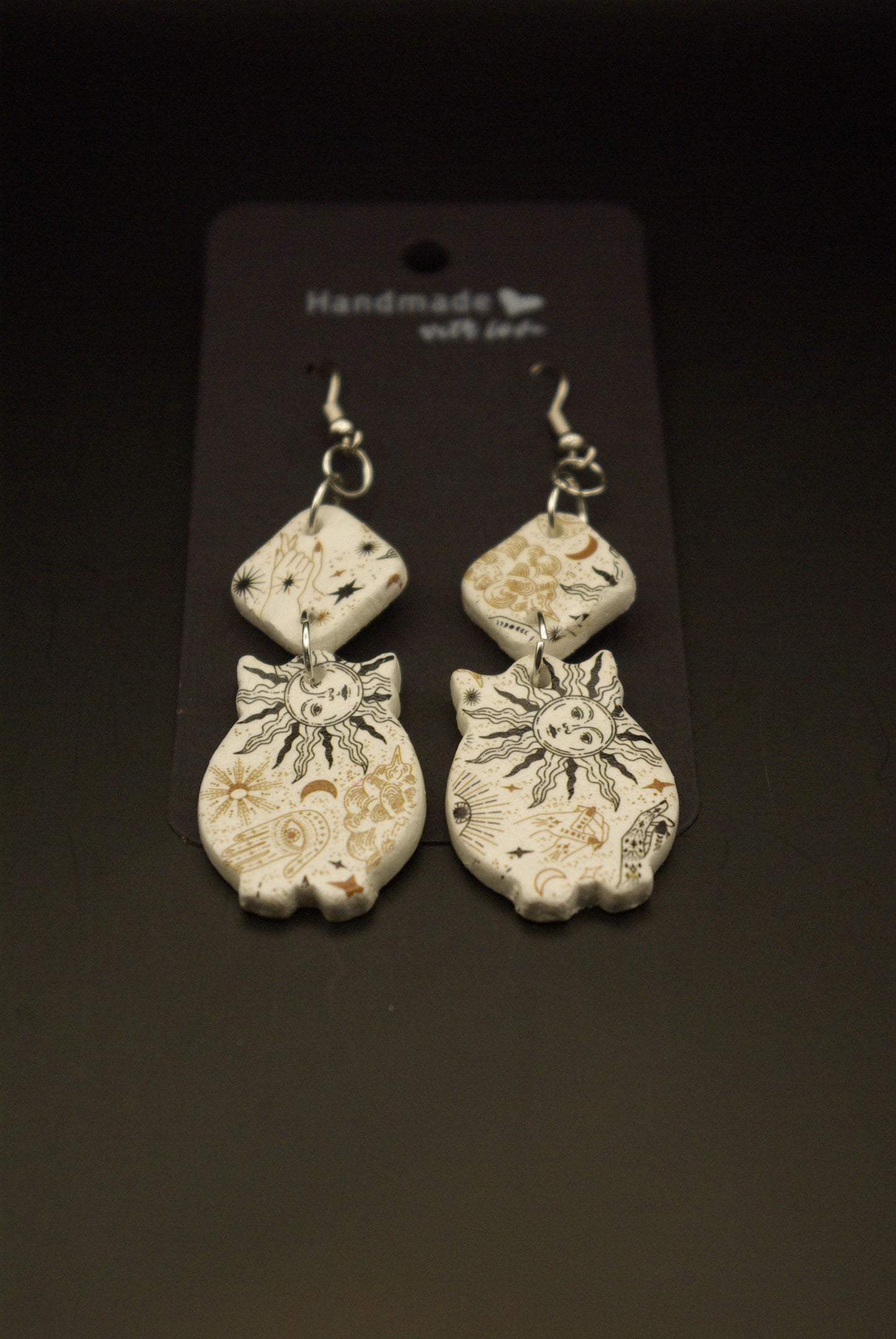Boucle d'oreille en céramique