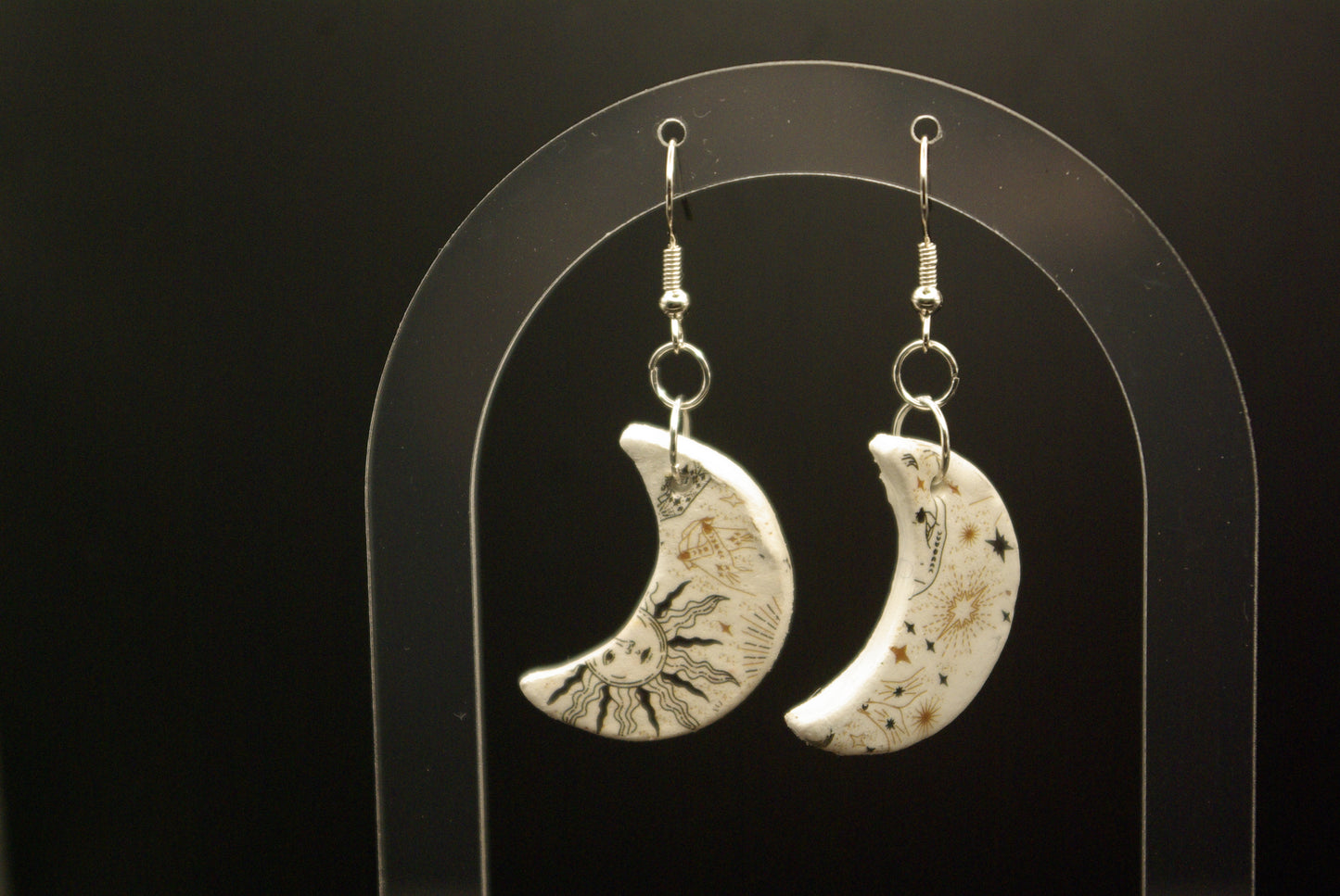Boucle d'oreille en céramique