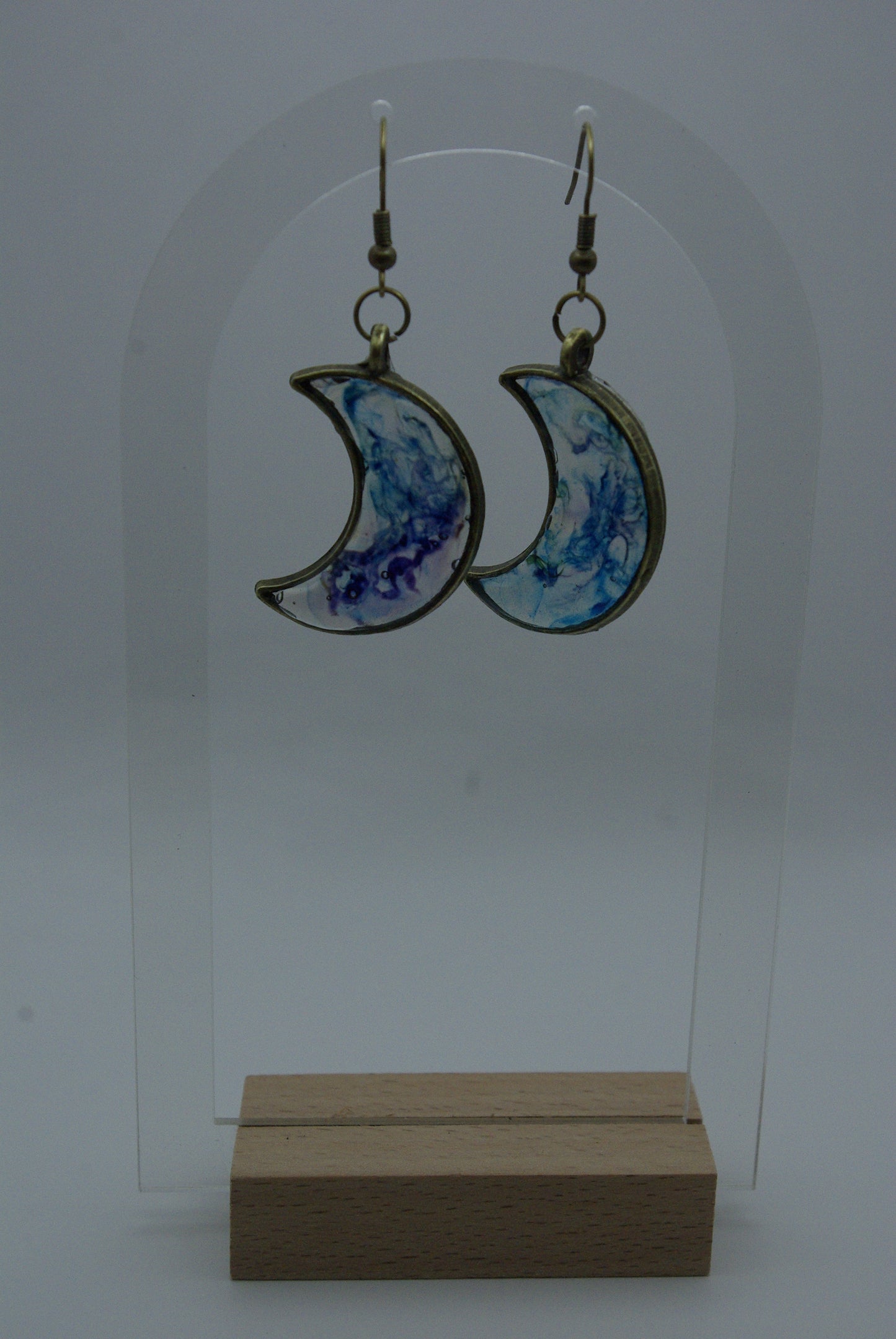 Boucle d'oreille en époxy