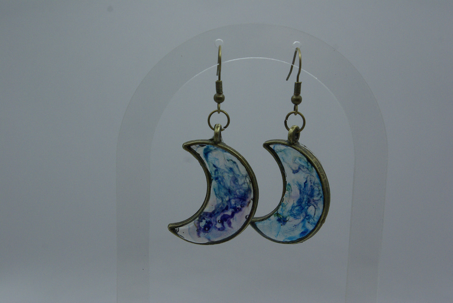 Boucle d'oreille en époxy