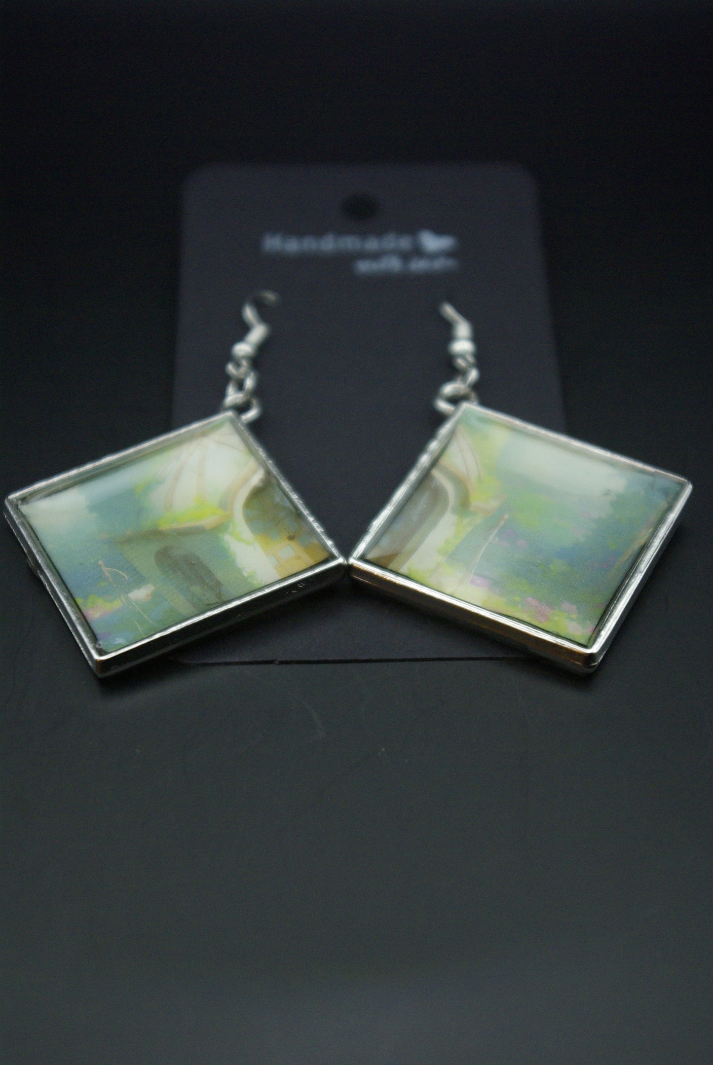Boucle d'oreille en époxy