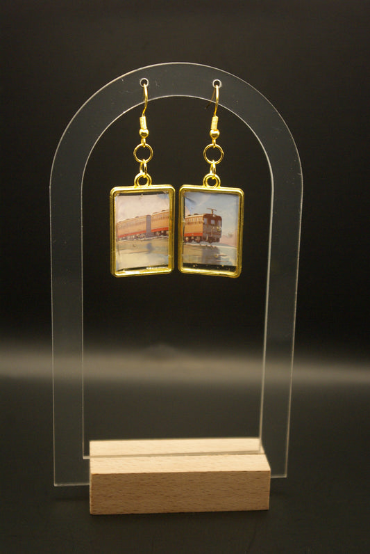 Boucle d'oreille en époxy