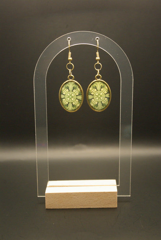 Boucle d'oreille en époxy