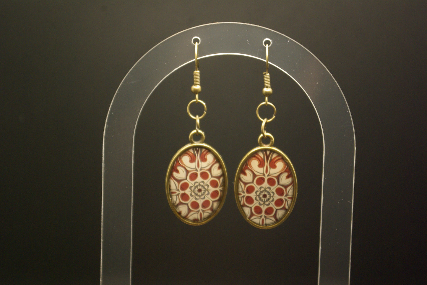 Boucle d'oreille en époxy