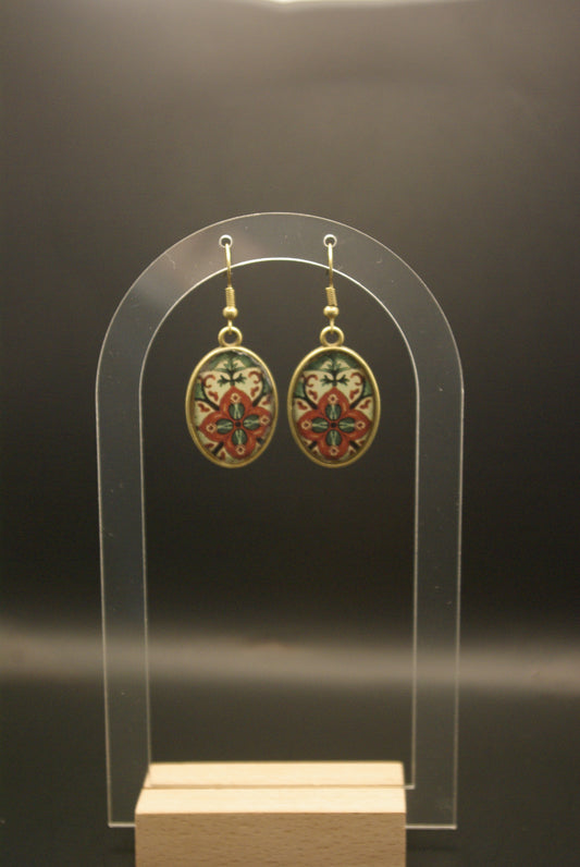 Boucle d'oreille en époxy