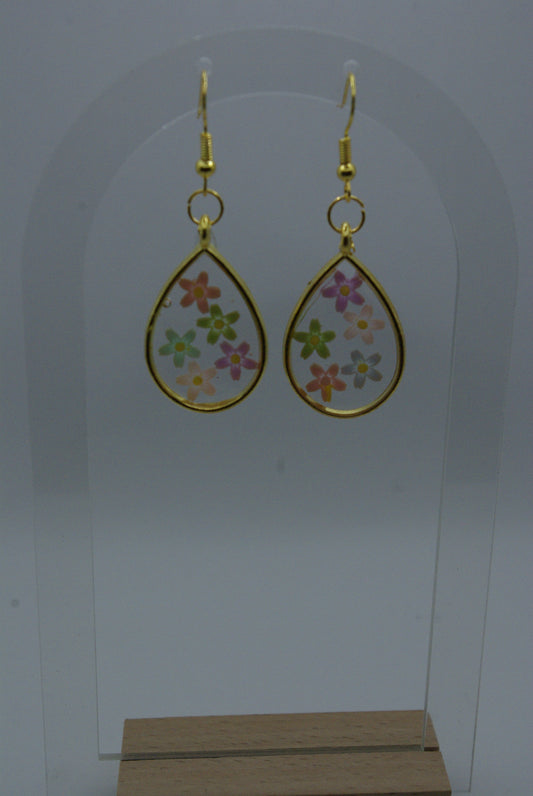 Boucle d'oreille en époxy