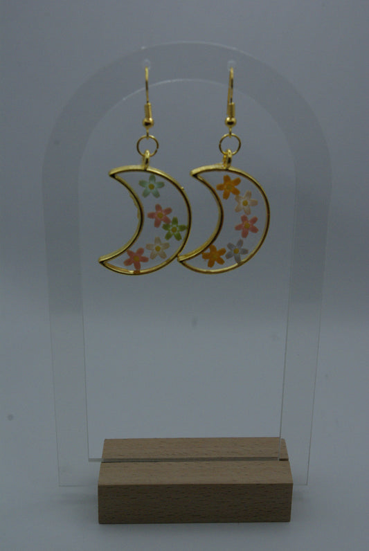Boucle d'oreille en époxy