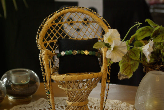 Bracelet en perles de pierres naturelles