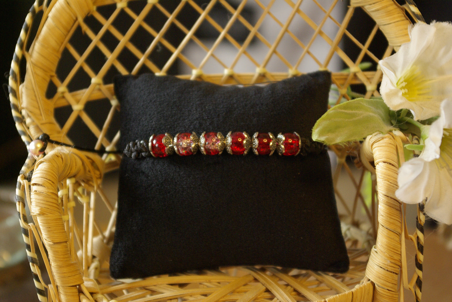 Bracelet en perles de verre