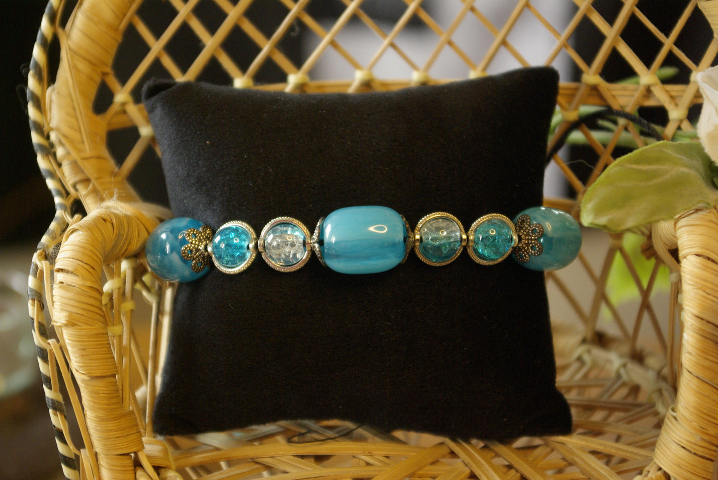 Bracelet en perles de verre