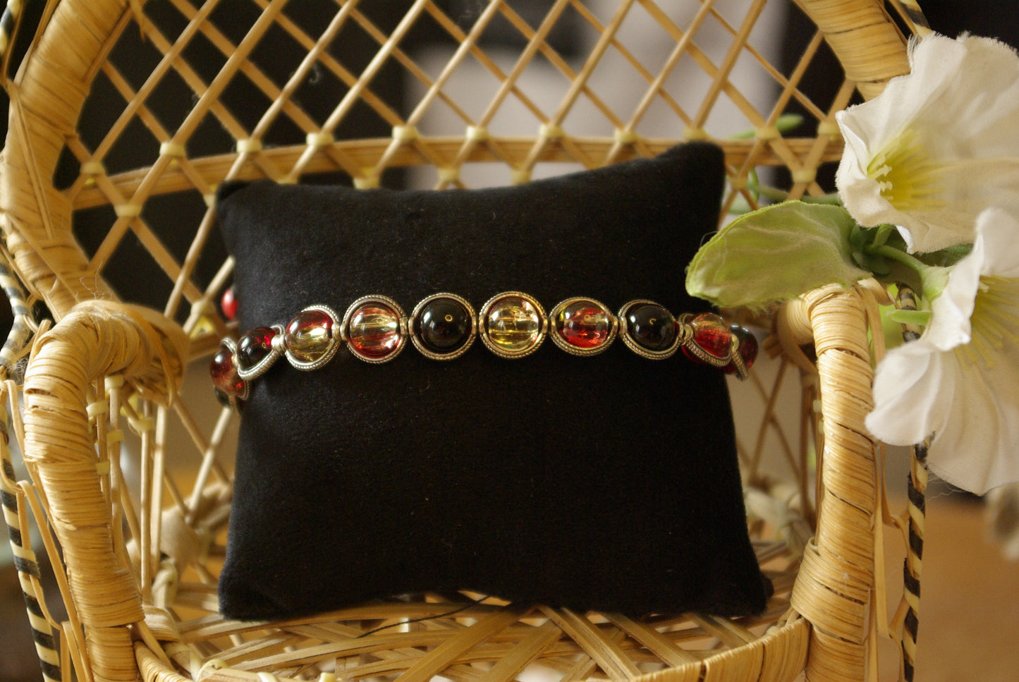 Bracelet en perles de verre