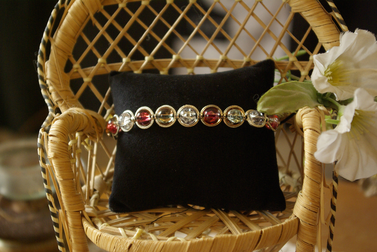 Bracelet en perles de verre
