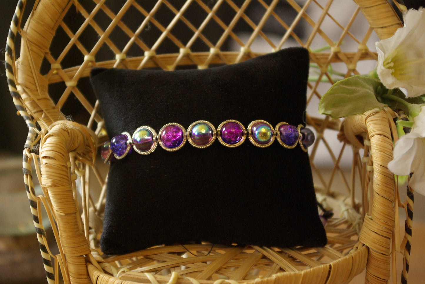 Bracelet en perles de verre