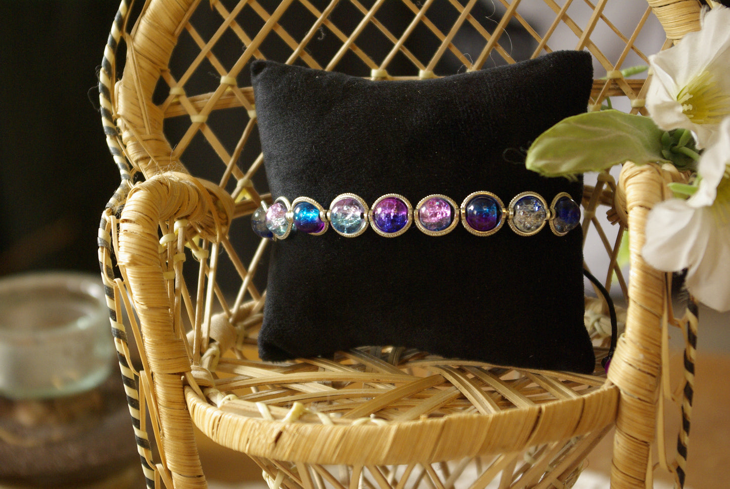 Bracelet en perles de verre