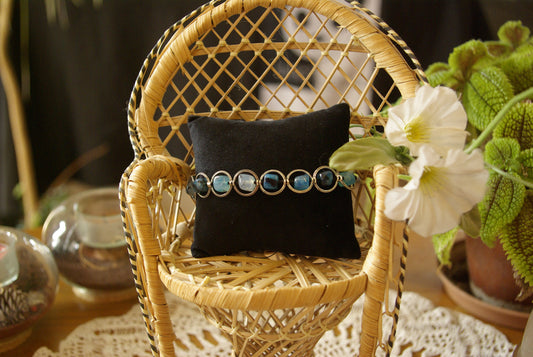 Bracelet en perles de pierres naturelles