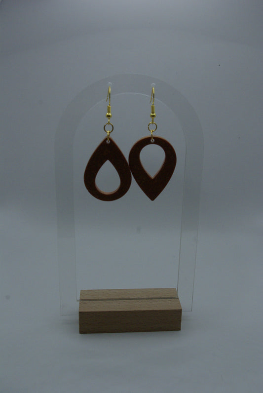 Boucle d'oreille en époxy