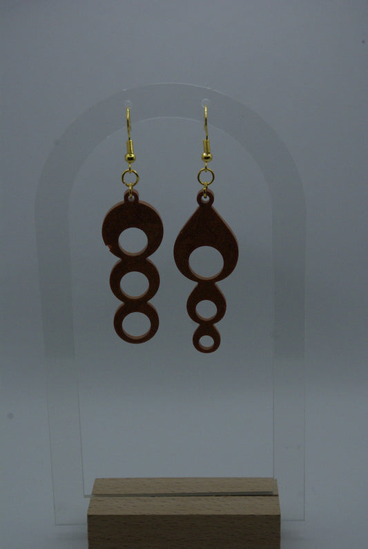 Boucle d'oreille en époxy