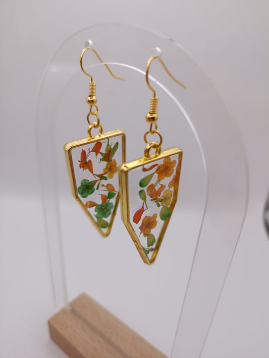 Boucle d'oreille en époxy