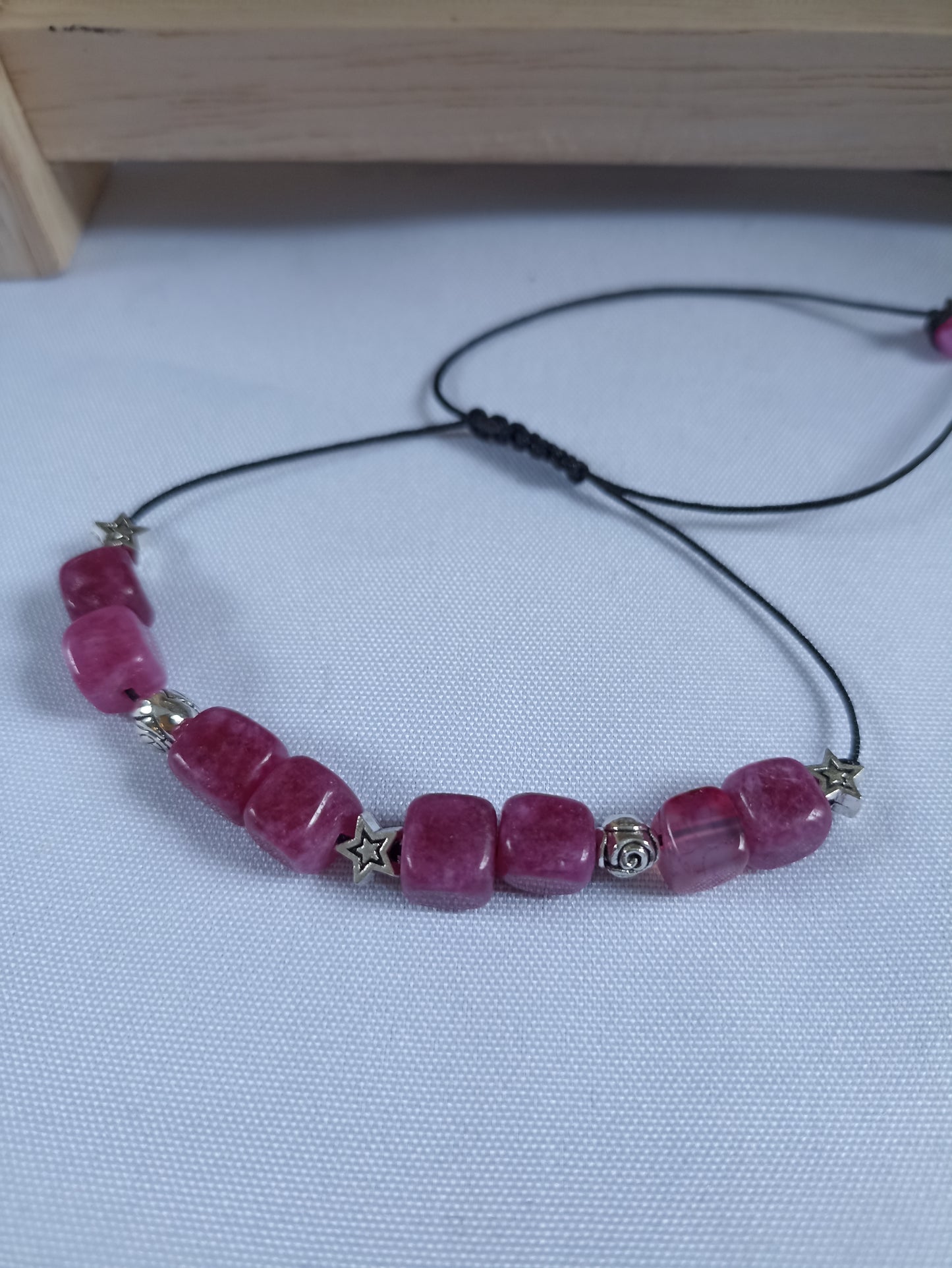Bracelet en perles de pierres naturelles