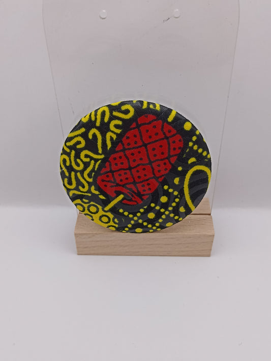 Miroir de poche - tissus wax