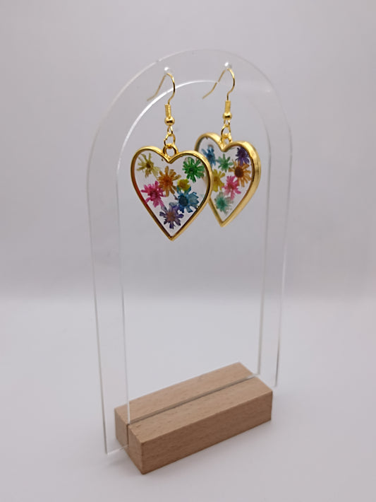 Boucle d'oreille en époxy