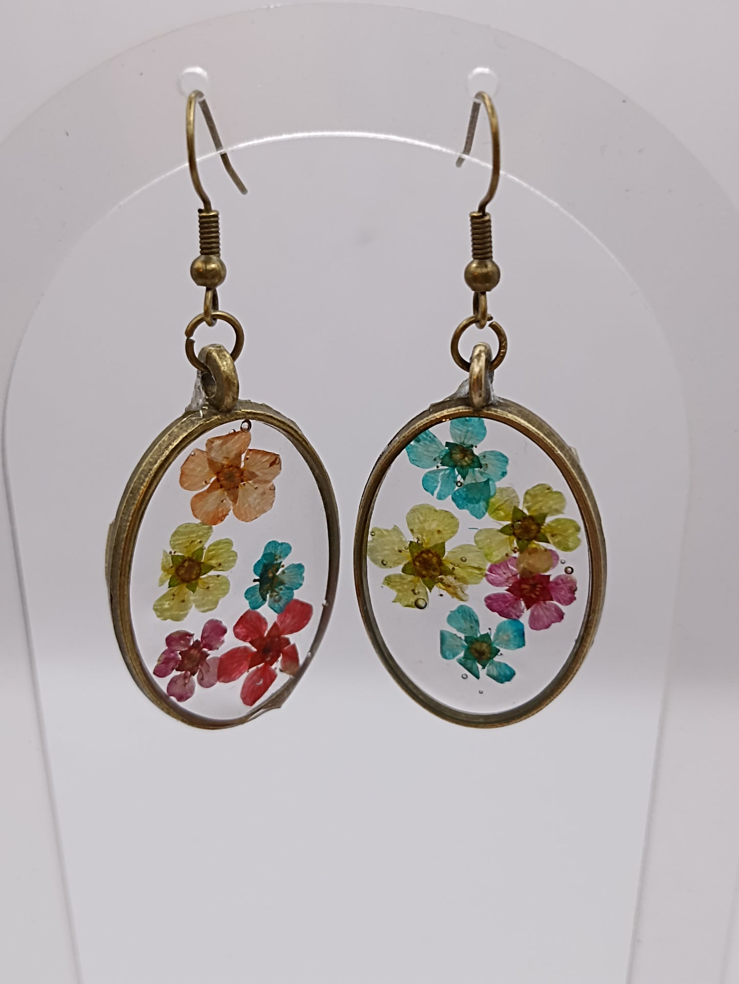 Boucle d'oreille en époxy