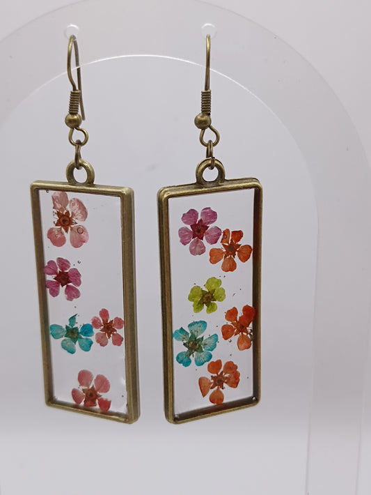 Boucle d'oreille en époxy