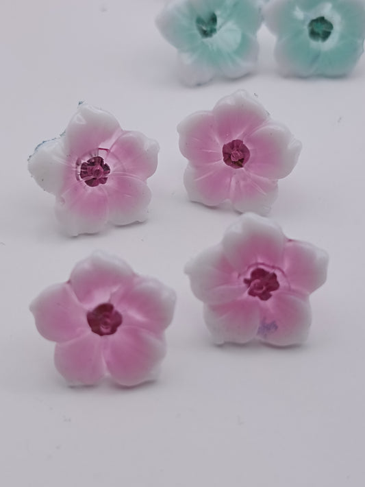Boucle d'oreille en époxy - clou